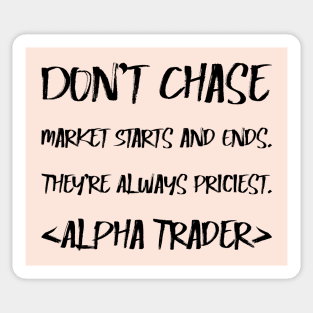 Smart Trading Quote: Market Timing Trap Sticker